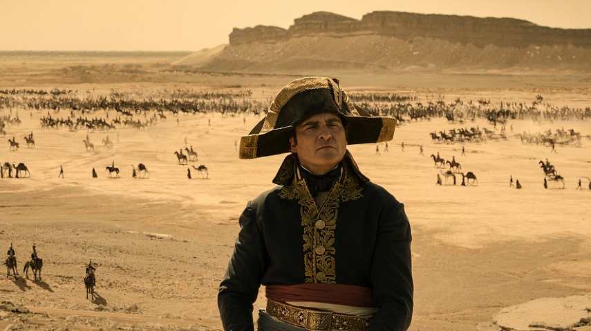 Joaquin Phoenix as Napoleon in Napoleon