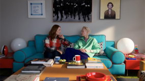 Julianne Moore and Tilda Swinton in The Room Next Door.