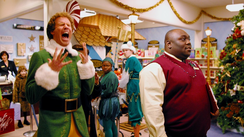 Will Ferrell and Faizon Love in Elf.