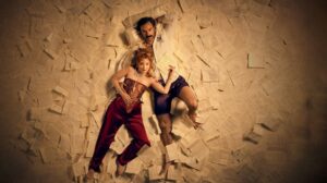 Lesley Manville (Phantom Thread) and Aidan Turner (Rivals) in Les Liaisons Dangereuses