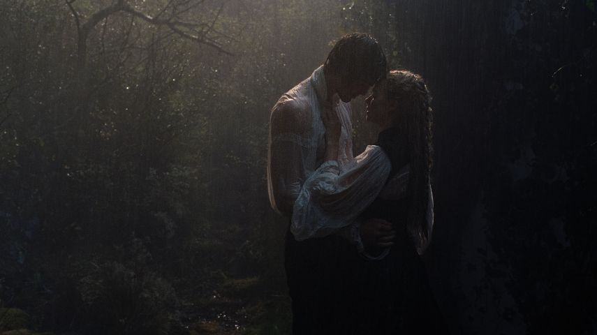 Jacob Elordi and Margot Robbie in Wuthering Heights
