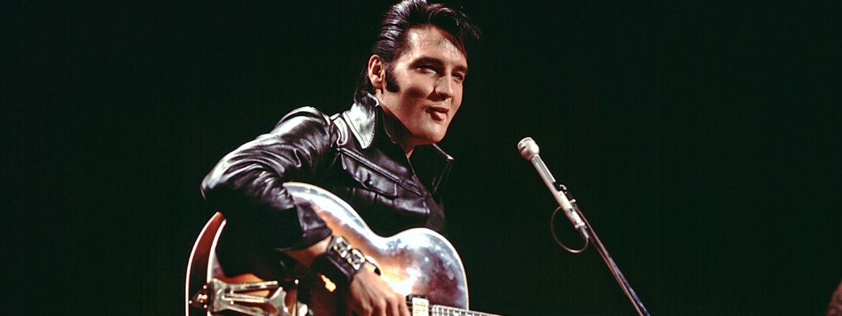 Elvis Presley in a still from EPiC: Elvis Presley In Concert.