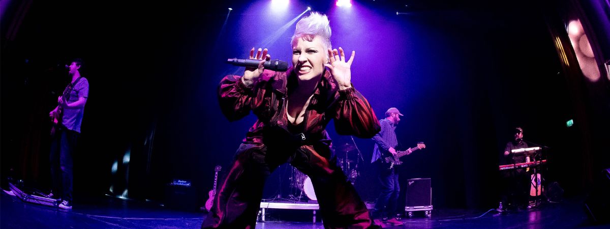 A production shot from Beautiful Trauma: The Ultimate Live P!nk Experience